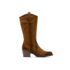 Botas altas cowboy Porronet Hilda en cuero para mujer