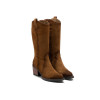 Botas altas cowboy Porronet Hilda en cuero para mujer