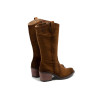 Botas altas cowboy Porronet Hilda en cuero para mujer