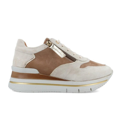 Zapatillas deportivas Walk&Fly Nimega SS24-11 en beige para mujer