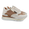 Zapatillas deportivas Walk&Fly Nimega SS24-11 en beige para mujer