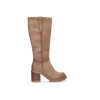 Botas altas Etika 31112 en beige para mujer