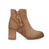 Botines con tacón Etika BURY 11022 en camel para mujer