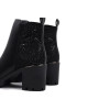 Botines con tacón Isteria 24244 en negro para mujer