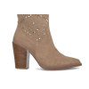 Botas altas cowboy con tachas Alma en pena I240559 en taupe