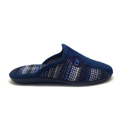 Zapatillas de casa Cabrera 9650 en azul marino para hombre