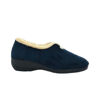 Zapatillas de casa Cabrera 5070 en azul marino para mujer