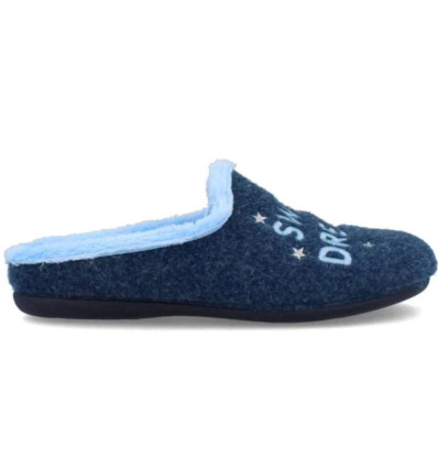 Zapatillas de casa Cabrera 3179 en azul para mujer