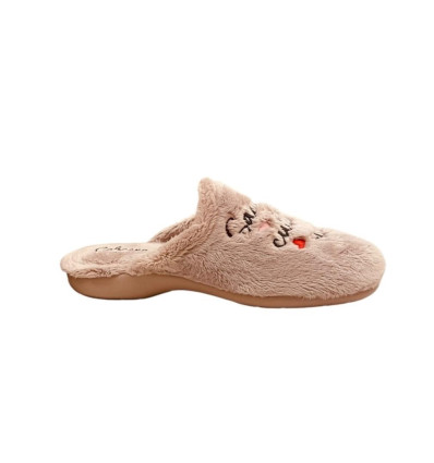 Zapatillas de casa Cabrera 4510 en beige para mujer