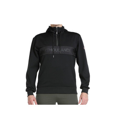 Sudadera con capucha +8000 Andor en negro para hombre