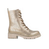 Botines militares XTI AKNA 026105 en oro para mujer