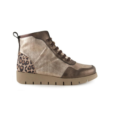 Botines deportivos Chamby 8 en leopardo para mujer