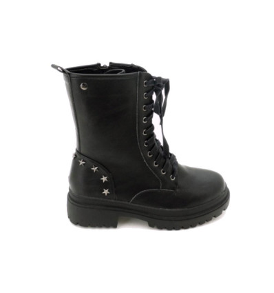 Botines militares Isteria 21223 en negro para mujer