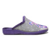 Zapatillas de casa Calusa 923 Gatos en morado para mujer