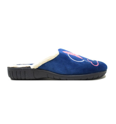 Zapatillas de casa Calusa 934 silueta Minnie en azul para mujer