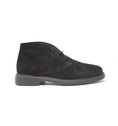 Botines de piel con cordones Angel Sansano 25000 GREENWICH para hombre en negro