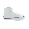 Zapatillas lona John Smith Libel high 25V en blanco para mujer