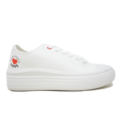 Zapatillas de lona Maraval W0350 en color blanco para mujer