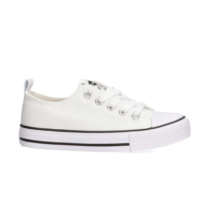 Zapatillas de lona infantiles Etika TREVISO 52421 en blanco