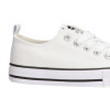 Zapatillas de lona infantiles Etika TREVISO 52421 en blanco