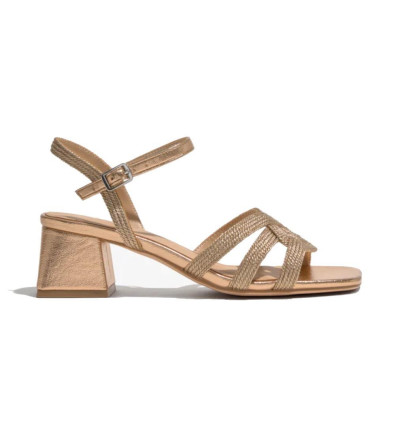 Sandalias Regarde Le Ciel AMALIA-03 Copper en oro