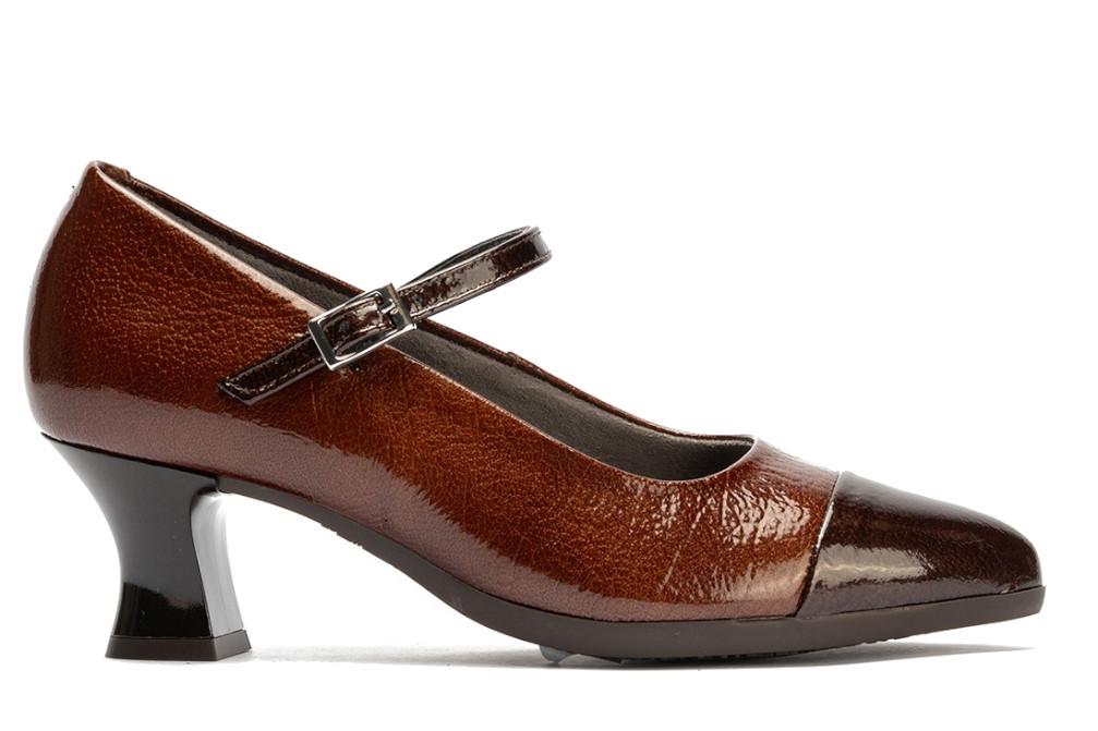 Zapatos de Salón Pitillos 11683 Marrón Mujer – Zapatos de Tacón para fiesta cómodo
