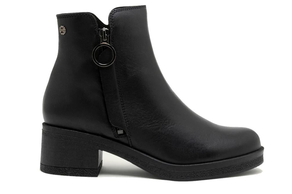 Botines cómodos Porronet DELIA 4732-001 en negro