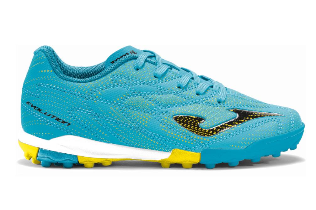 Botas fútbol turf Joma Evolution Jr 2627 turquesa EVJW2627TF para niños