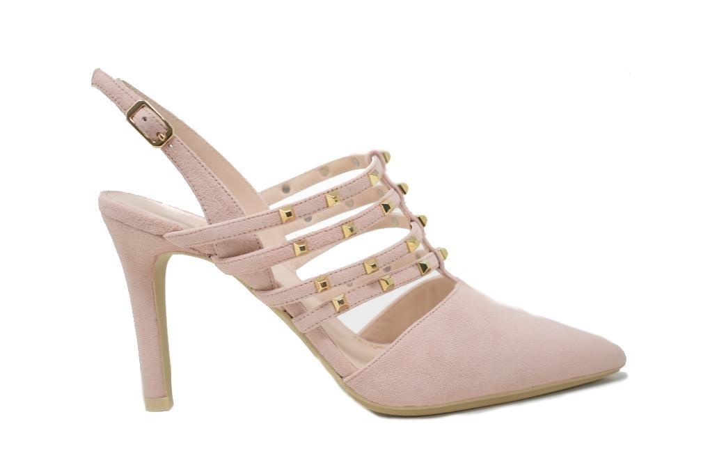 Zapatos de Tacón destalonados LODI RESTA-TP  – Zapatos de fiesta Elegantes para Mujer color rosa