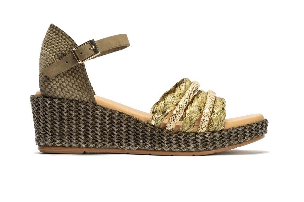 Sandalias Pitillos 5502 en color kaki para mujer