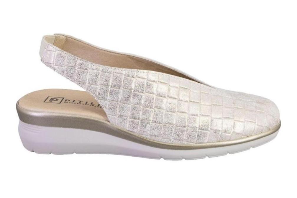 Zapatos destalonados Pitillos 11073 en dorado para mujer
