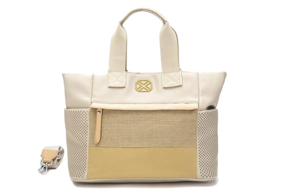 Bolso Tote Mujer XTI 184541 Beige – Gran Capacidad con Bolsillo Frontal y Bandolera