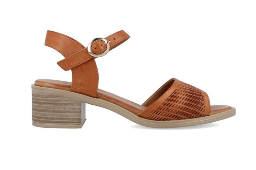 Sandalias de tacón Walk & Fly E21-221-WF en cuero para mujer