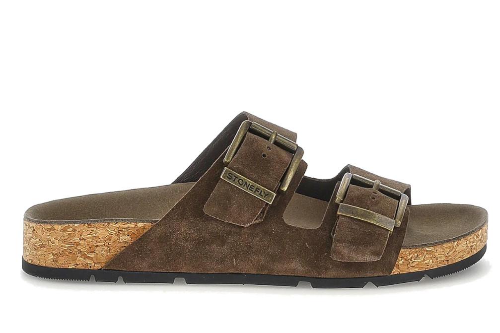 Sandalias Bio Stonefly Sibil Man 1 Marrón Oscuro 223907 para Hombre en Ante | Confort y Estilo Casual