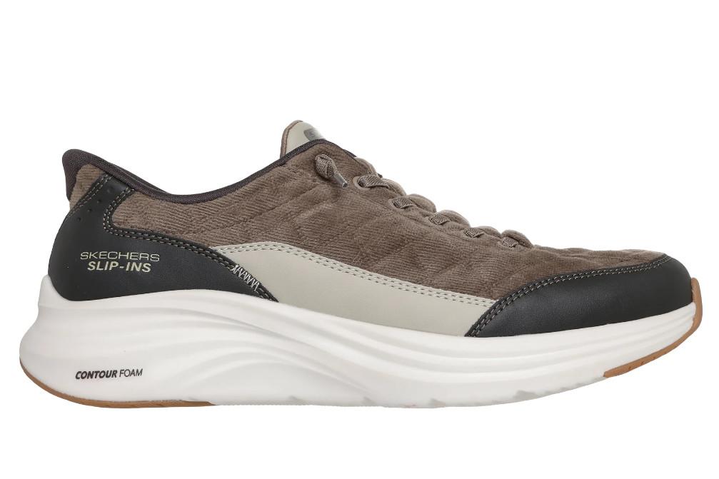 Zapatillas deportivas Skechers Slip-ins Contour Foam Cozy Fit Cordelux 232618 oliva para hombre