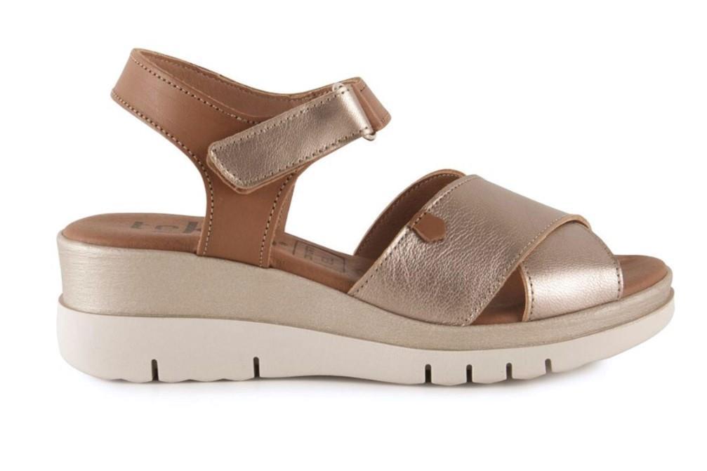 Sandalias con Cuña Tekila S54 en titan para mujer