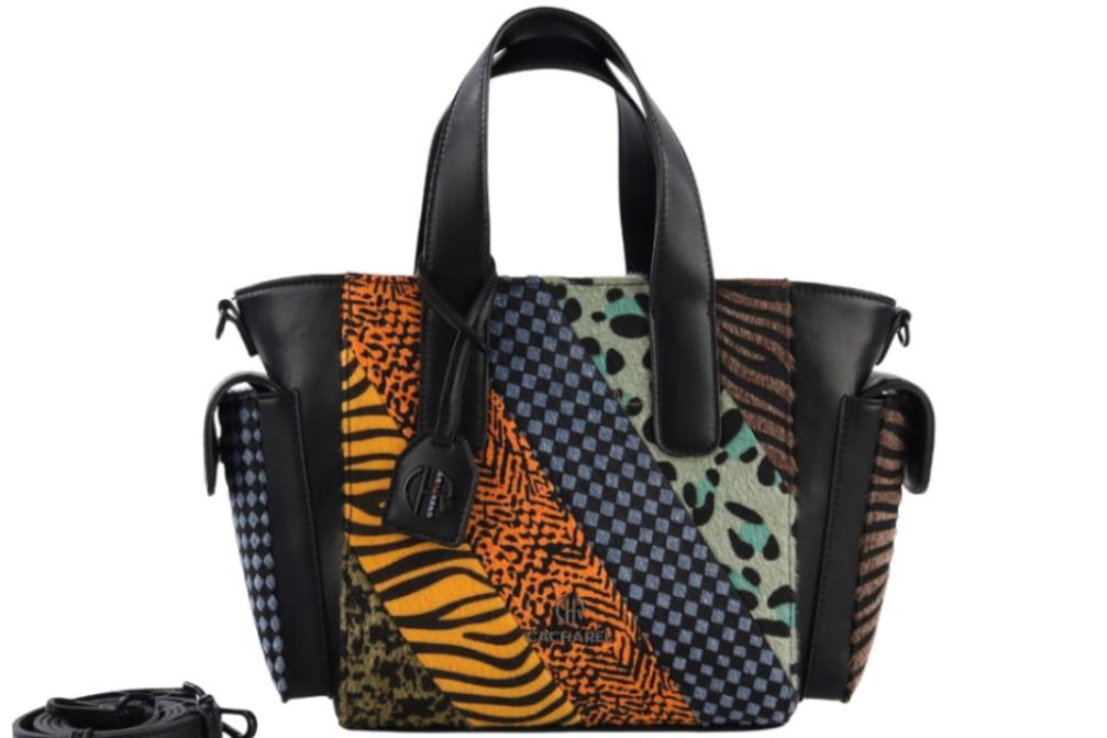 Bolso shopper Cacharel bags H262083 multicolor patchwork animal print