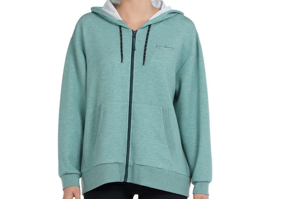 Sudadera John Smith Ribada en color eucalipto para mujer