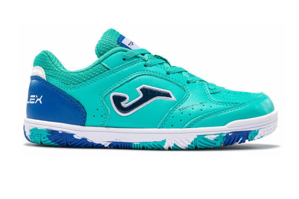Zapatillas de fútbol sala Joma Top Flex Jr 26 TPJW2627IN turquesa para niños