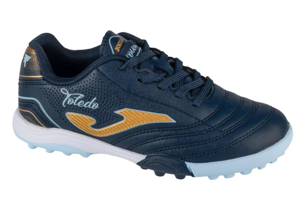 Zapatillasde fútbol Joma Toledo Jr 2503 en azul marino para niño