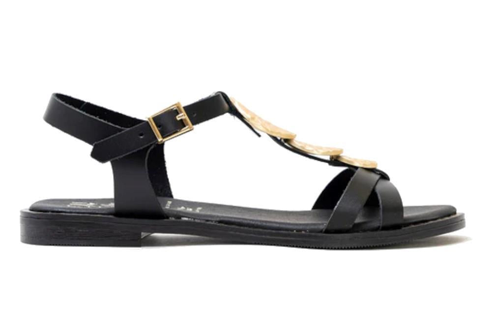 Sandalias planas Oh! My Sandals Edurne 5767 en negro