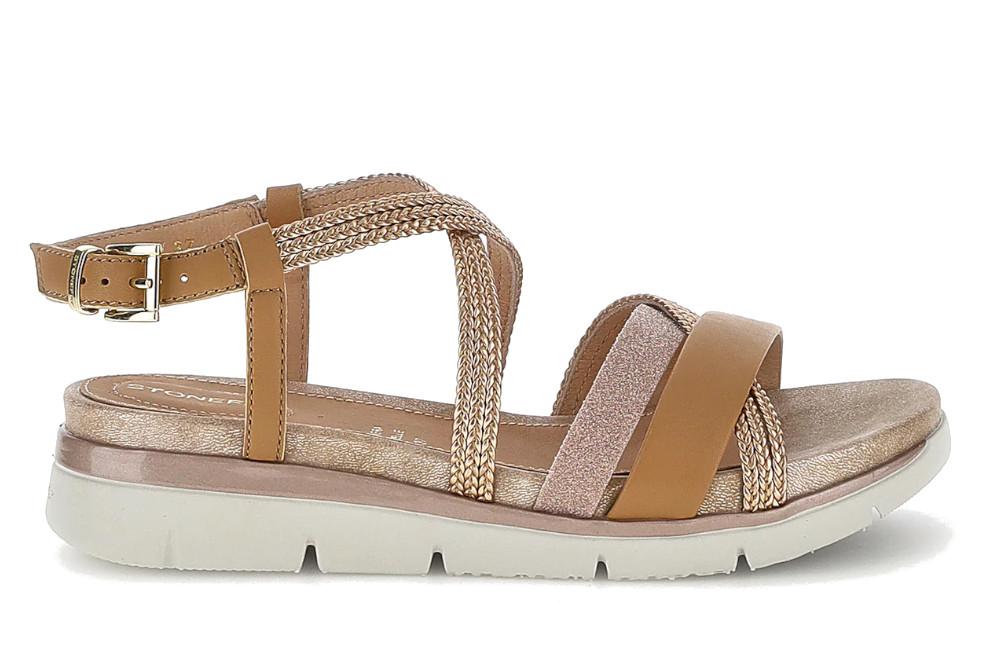 Sandalias planas Stonefly Elody 28 bronce 223748 para Mujer