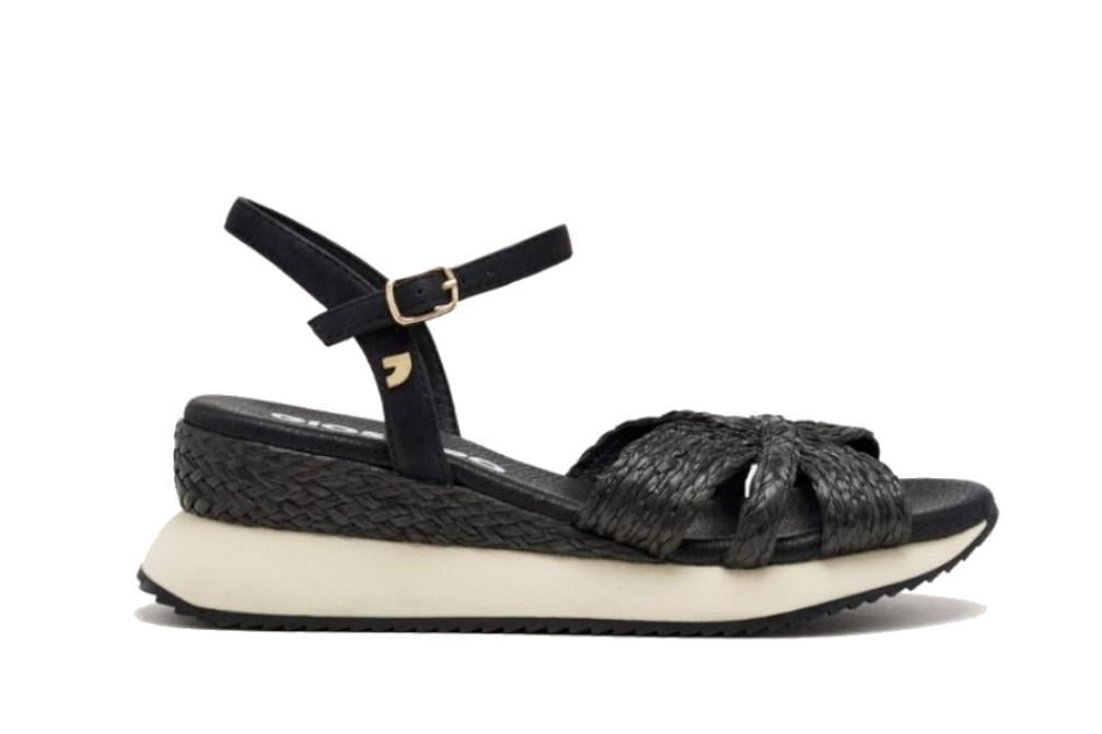 Sandalias con cuña Gioseppo GUILDHALL 74009 en negro para mujer