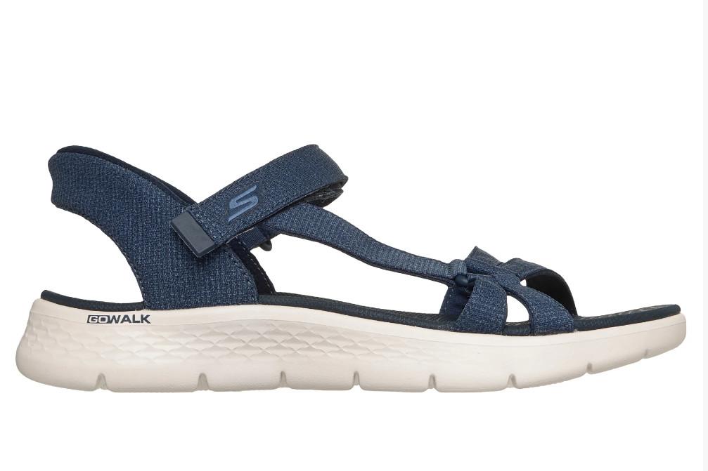 Sandalias Skechers Slip-Ins GO WALK Flex Sandal Illuminate 141481 azul marino Mujer | Deportivas, Cómodas y Ultraligeras