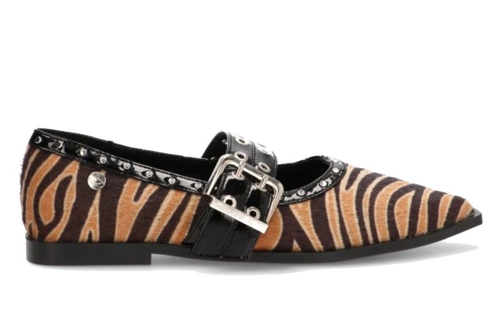 Bailarinas planas Isteria 532 con estampado de cebra