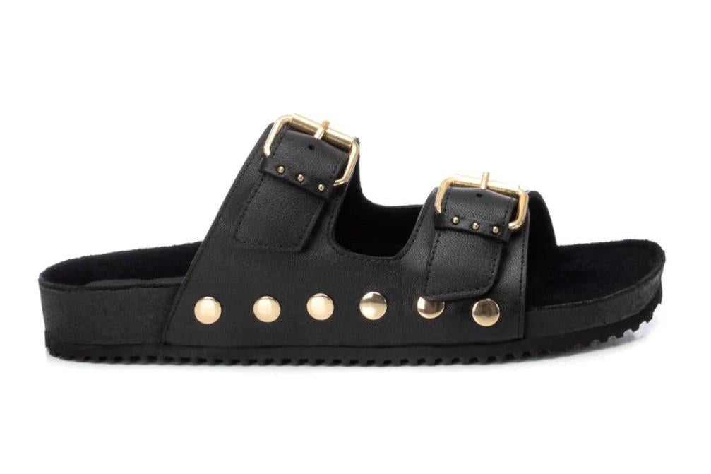 Sandalias planas Bio Carmela 162128 en negro para mujer