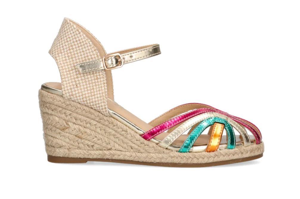 Alpargatas con cuña Etika castillo 20019 en multicolor para mujer