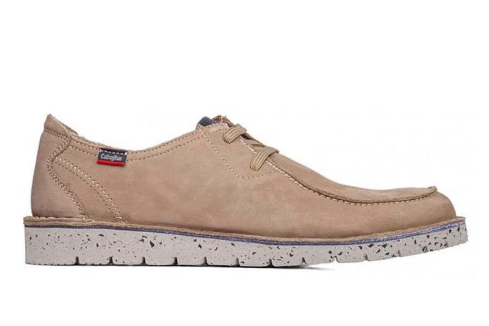 Zapatos deportivos Callaghan Polaris 58101 beige para Hombre con Cordones y Plantilla Extraíble