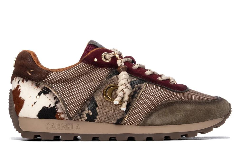 Zapatillas deportivas planas de piel para mujer Carmela 164237 multicolor