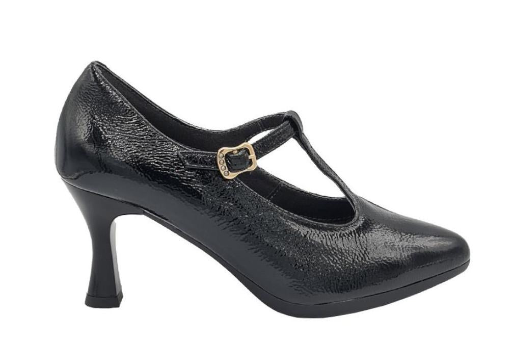 Zapatos de tacón Pitillos 30534 Negro Mujer – Zapatos de fiesta Piel Charol